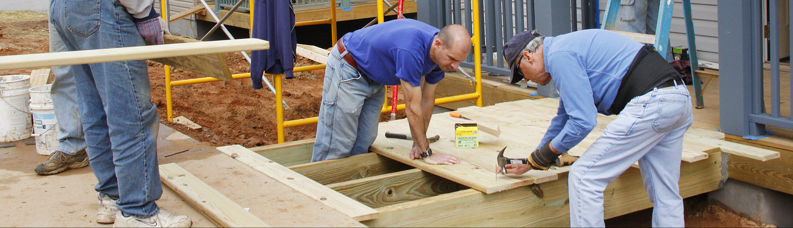 Volunteers Building a Home